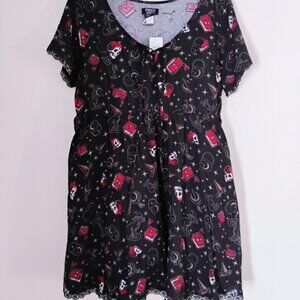 Hot Topic Comic Aura Witch Icon Mini Dress